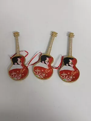 Vintage Elvis Presley Guitar Graphic Christmas Ornament Artwork Joe Petruccio... • $25