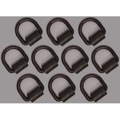 10) 1/2  Bolt Or Weld-On D-Ring Flatbed Truck Trailer Cargo Strap Tie Down Rings • $40.99