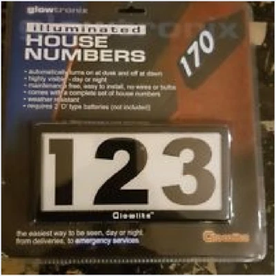£12.99 • Buy Glow In The Dark House Number- Brand New Illuminated House Numbers