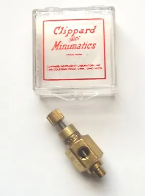NOS Clippard Minimatic MNV-1K 15° Needle Valve 10-32 Knurled Knob 1/8NPT • $5.99