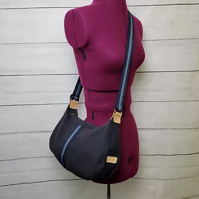 Longchamp Shoulder Varsity Stripe Bag Crossbody Navy Fabric  Womens • $89.99