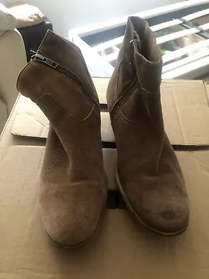 Country Road Suede Ankle Boots Tanned Size 38 • $40