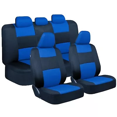 For Volkswagen Car 5 Seat Covers Full Set Cloth Front + Rear Cushion With Zipper • $24.99