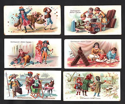 Victorian Children At Play Stollwerck 1898 Card Set Ser 25 Vintage Game Dog Toy • $9.94