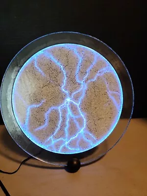 Can You Imagine Luminglas 12  Interactive Lightning Blue Plasma Disc • $90