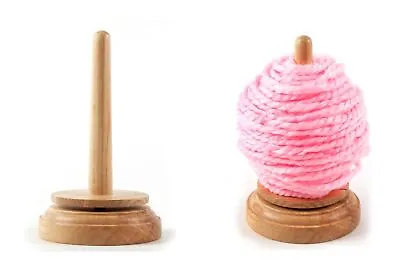 Trimits Classic Knit Wooden Spinning Yarn And Thread Holder Wool Winder Storage • £10.95