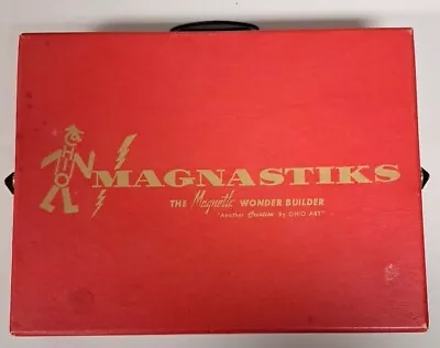 Vtg Magnastiks '50's Magnetic Wonder Builder Ohio Art In Box With Instructions  • $24.88