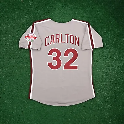 Steve Carlton 1991 Philadelphia Phillies Cooperstown Men's Grey Road Jersey • $149.99