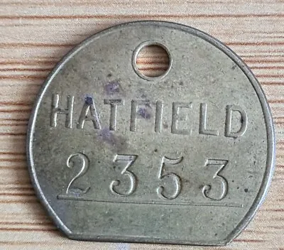 Yorkshire Hatfield Colliery Mining Check  PIT MEMROBILLIA 2353 • £8