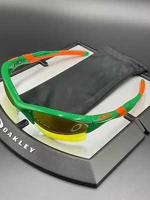 Oakley Half Jacket 2.0  OCP Team Green Fire Iridium XL • $95