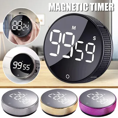 £7.16 • Buy LED Digital Countdown Magnetic Alarm Clock Kitchen Timer Cooking Study Stopwatch