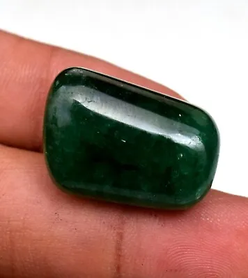 Natural Certified Zambian Emerald Smooth Nugget Beads 38.65 Ct With Out Drill • $65.60