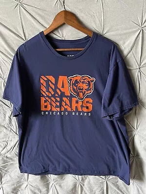 Chicago Bears “Da Bears” Graphic T Shirt NFL Mens Size 2XL 46” Chest • $10