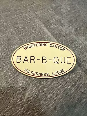 VINTAGE DISNEY Cast Member Name Tag Employee Badge BAR-B-QUE WILERNESS Pin A • $10.99