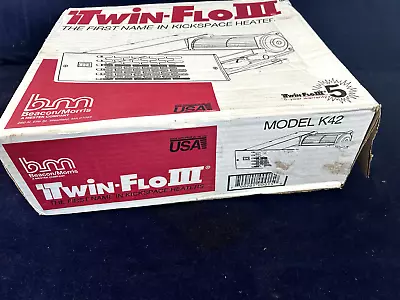 NEW IN BOX Beacon Morris K42 Kickspace Heater Twin-Flo III 1480-5240 BTU • $179.99