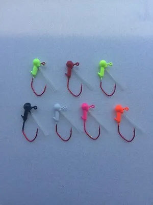 10 Pack 1/32 Weedless Painted Crappie Jig Heads • $6.99