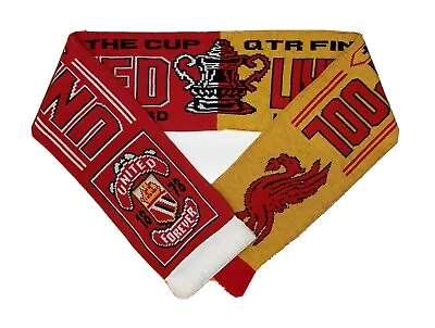 Manchester United V Liverpool 17/03/2024 Double Sided FA Cup Match Scarf • £9.99