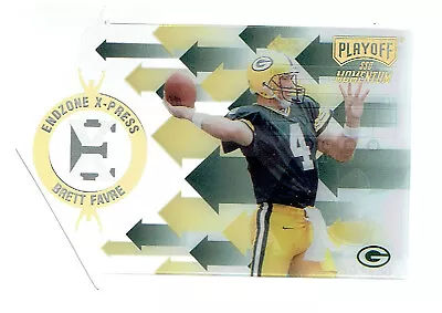 1998 Playoff Momentum SSD Endzone X-Press #10 Brett Favre Die Cut Packers HOF • $4.25