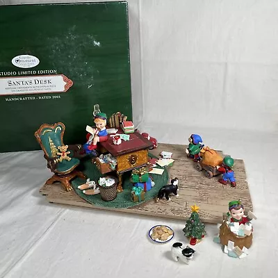 Hallmark Keepsake Limited Edition “Santa's Desk” 2001 W/4 Ornaments See Details • $55.95