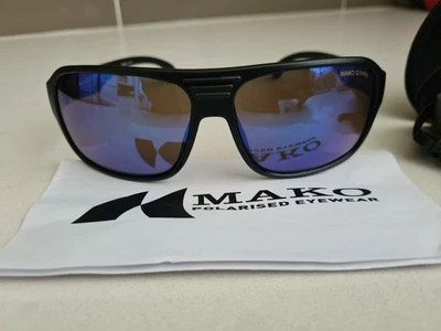 $120 • Buy Mako RONIN - Blue Glass Mirror Sunglasses Polarised 9602 M01-G1HR6