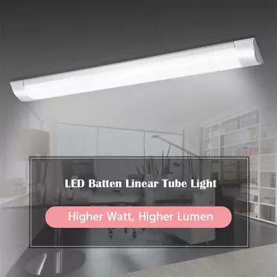 Led Tube Lights 4ft 5ft 6ft Batten Ceiling Workshop Office Garage Strip 7000k • £9.92