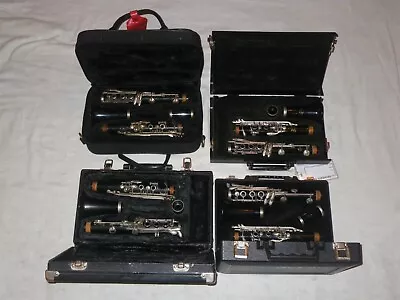 LOT OF 4 LEBLANC VITO STUDENT CLARINETS For REPAIR/RESTORATION - SOME PLAY AS IS • $99.99