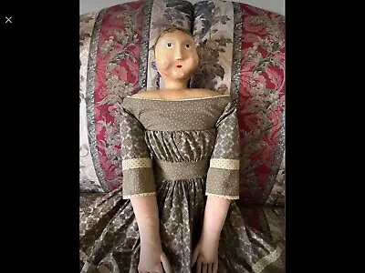 ESC Trading Co. Sharon Andrews 42  Vintage Folk Art Doll  • $75