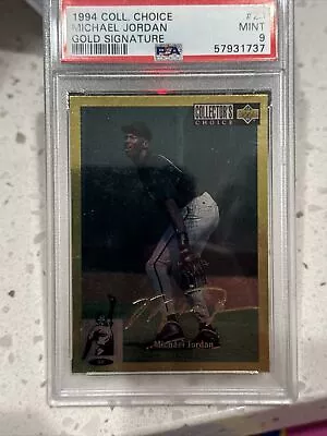 1994-95 Ud Collectors Choice Gold Signature Sp Michael Jordan #23 Psa 9 Mint Ssp • $499