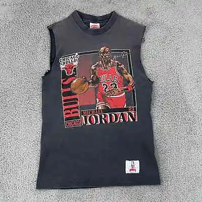 Vintage Michael Jordan TShirt Adult S NBA Chicago Bulls Nutmeg 90s Single Stitch • $47.96