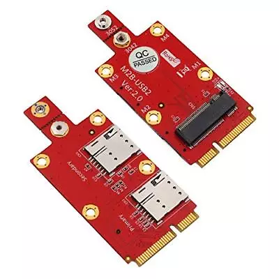 HLT M.2 (NGFF) Key B To Mini PCI-E Adapter With Dual Nano SIM Card Slot • $31.77