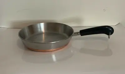 Revere Ware 9 Inch Skillet Pan Copper Made In Indonesia Vintage Stainless Steel • $16.95