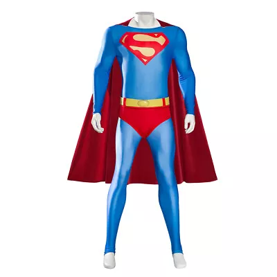 Superman 1978 Jumpsuit Full Set Uniform Halloween Cosplay Costume • $147.33