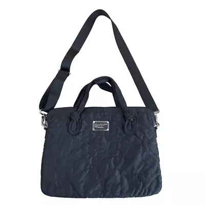 Marc Jacobs Workwear Padded Laptop Sleeve Bag Case Black Shoulder Strap Pocket • $69