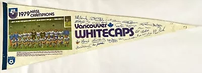 1979 Nasl Champions Vancouver Whitecaps Soccer Pennant 12x30 • $19.99