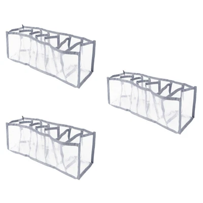 £10.70 • Buy  3 Pc Under Bed Organizer Storage Box Partition Drawer Divider Underwear