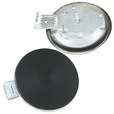 Universal 1500W Solid Hob Hotplate Cooker Cooking Element 180mm & 8mm Chrome Rim • £10.99