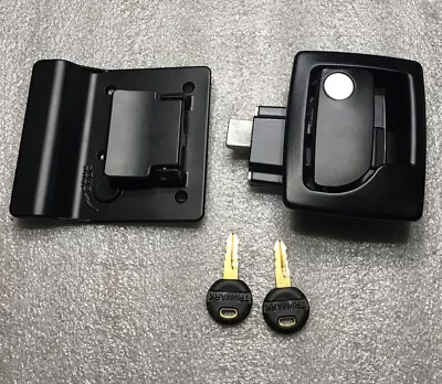 $20 • Buy TriMark 06L-0251 BLACK RV Trailer Entry Door Latch Handle Lock Keys Kit