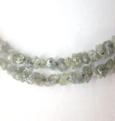 2.00 Cts Natural Drilled Gray Rough Uncut Diamond Beads Lot 2.00-3.00 Mm • $13.50
