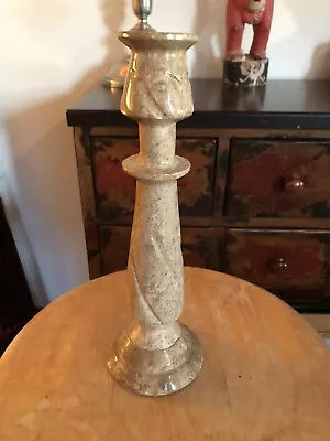 Vintage Marble Candlestick Candle Holder Natural • $32