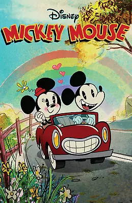 Mickey Mouse Minnie Rainbow Runaway Railway Disneyland Walt Disney World Poster • $29.99