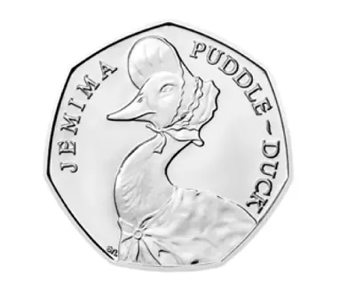 £5 • Buy 50 Pence Coin Jemima Puddle Duck 50p