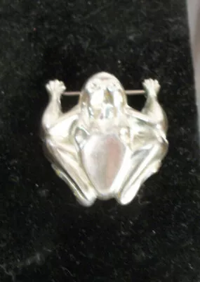 Vintage Silver Toned Frog Pin - Brooch. • $9.75