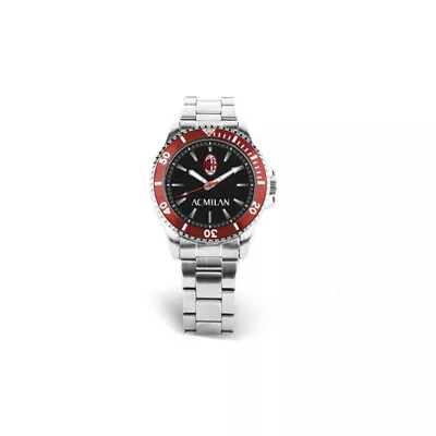 Mens Wristwatch AC MILAN P-M7476UNR Stainless Steel Black OFFICIAL • £89.59