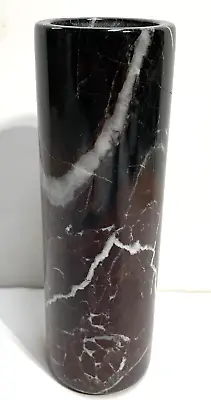 Black Ice Marble Pencil Vase 7” • $29.95