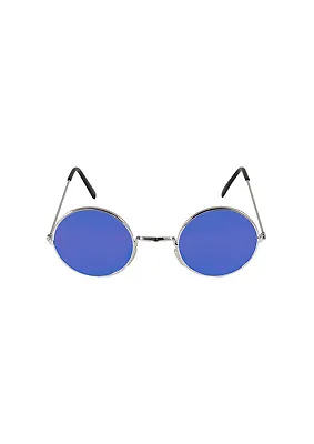 £3.25 • Buy Blue Lens 1950s Rock Band 60s Glasses Retro Round John Lennon Pop Star Party Hen