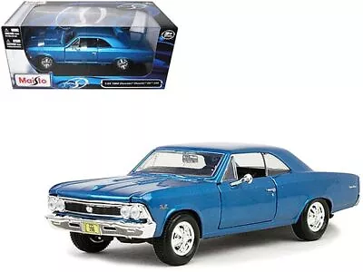 1966 Chevrolet Chevelle SS 396 Blue Metallic 1/24 Diecast Model Car By Maisto • $40.96