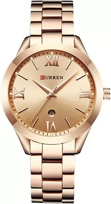 CURREN 9007 Luxury Women Watch Famous Brands Gold Fashion Design Bracelet Watch • $47.29