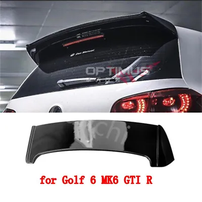 For VW Golf 6 MK6 GTI R 2008-2013 ABS Gloss Black Rear Trunk Wing Lip Spoiler • $130