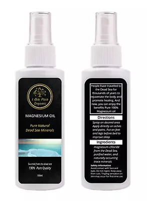 £10.99 • Buy Pure MAGNESIUM OIL Spray | 100% Natural Dead Sea Minerals | 100ml