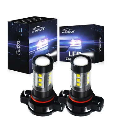 $14.98 • Buy 5202/H16 LED Fog Light Bulbs For Chevy Silverado 1500 2500HD 2007-2015 6000K 80W